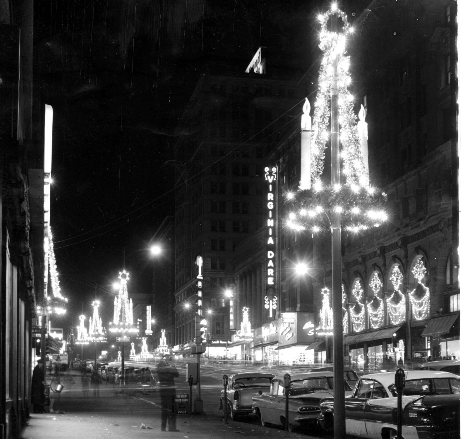 A glittering array of Christmas lights looking south across 16th and Douglas Streets in downtown Omaha. Photo ran on Nov. 26, 1960.